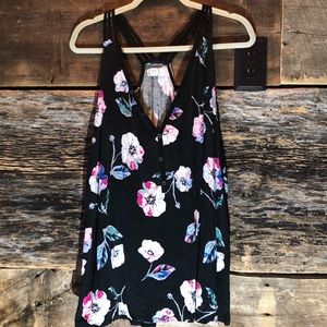 Plus size floral tank